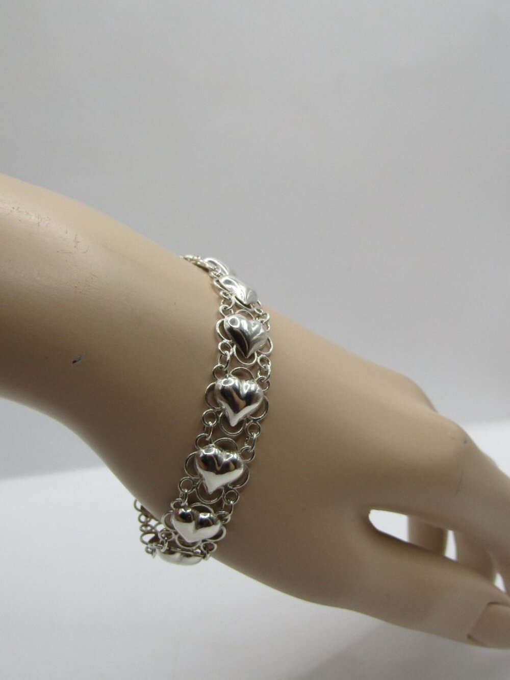 925 Silver Heart Bracelet